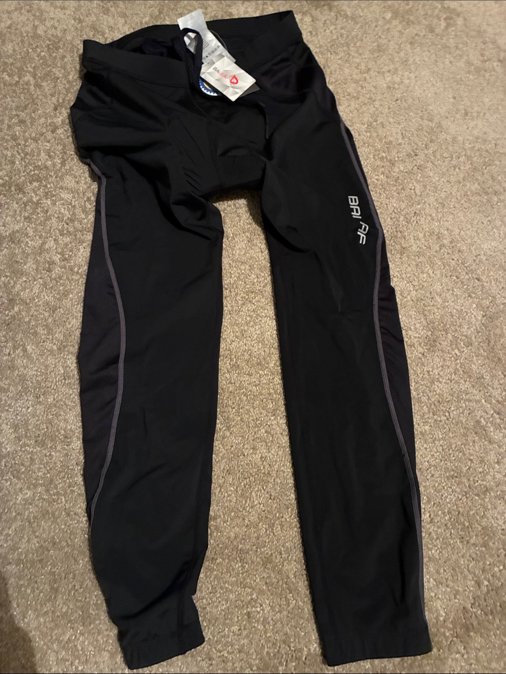 Baleaf Black Cycling Shorts with Blue High-Density Pad